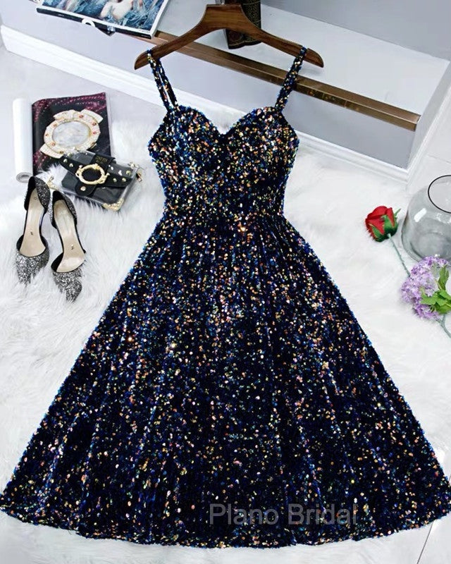 Sparkle Ombre Sequin Sweetheart Homecoming Dresses