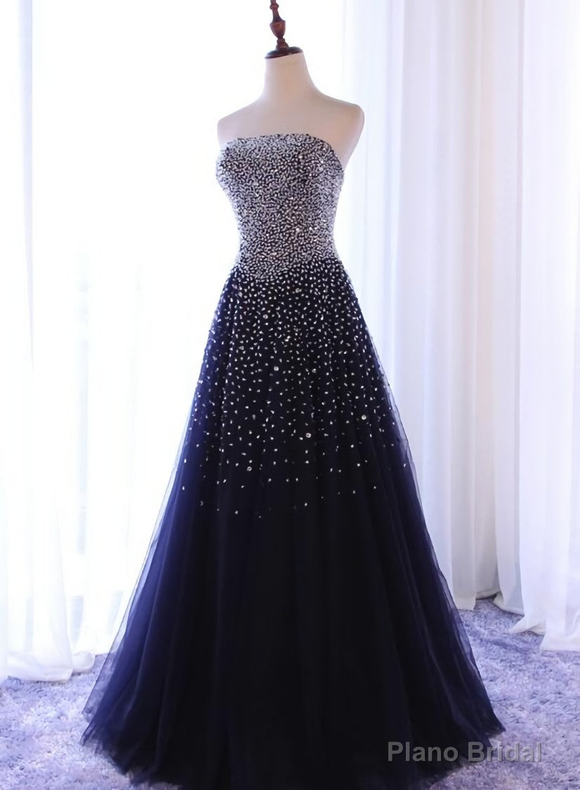 Sparkle Sequins A-line Party Dress , Handmade Formal Gowns
