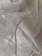 Sparkling A-Line Strap Sequined Tassel Tulle Long Formal Prom Dresses