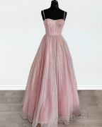 Sparkly Corset Formal Prom Dresses Long Sweetheart Spaghetti Straps