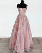 Sparkly Corset Formal Prom Dresses Long Sweetheart Spaghetti Straps