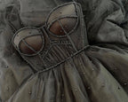 Sparkly Long Formal Prom Dresses With Beading ,School Dance Dresses ,Fashion Winter Formal Dresses
