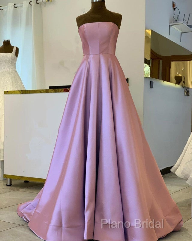 Strapless Corset Floor Length Satin Dresses Secondary image