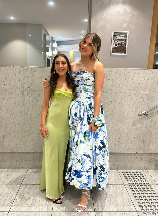 Strapless Print Floral Long Formal Prom Dresses Formal Evening Gown