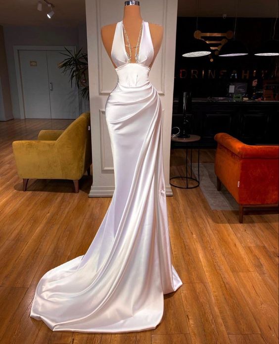 White Formal Prom Dresses, Sexy Formal Prom Dresses, Long Formal Evening Dresses Main image