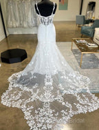 Straps Mermaid Tulle/Lace Wedding Dresses