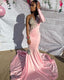 Stunning And Elegant Princess Party Wear Gown Pink Formal Prom Dresses