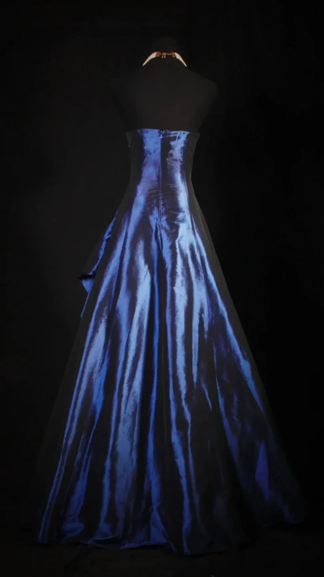 Stunning Blue Strapless Beaded Long Formal Prom Dresses Formal Evening Formal Dresses