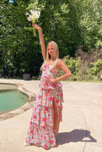 Stunning Long Floral Formal Prom Dresses Fashion Outfits