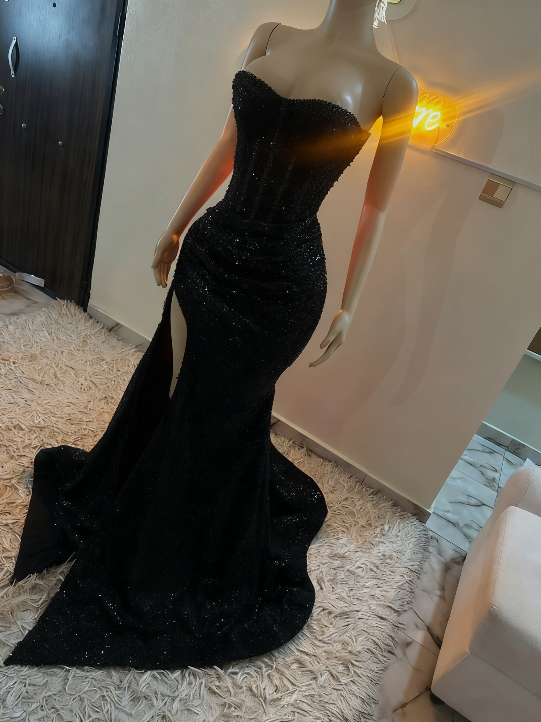 Stunning Mermaid Sweetheart Red Slit Sequin Formal Prom Dresses Inspiration Formal Prom Dresses Princess Graduation Dresses
