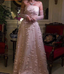 Stunning Pink Strapless 3D Floral Sequin Tulle Train Formal Prom Dresses