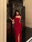 Stunning Sheath Spaghetti Straps Red Ruffles Date Night Dresses Formal Prom Dresses Birthday Outfit