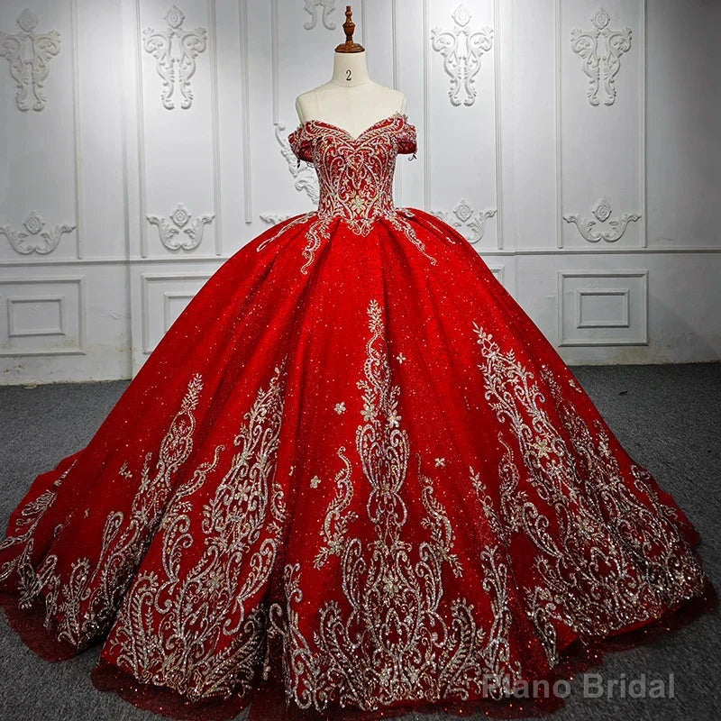 Stylish Embroidery Ball Gown Sweetheart Sleeveless Quinceanera Prom Dresses Secondary image