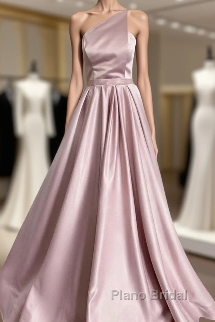 Stylish Satin Formal Prom Dresses Long Strapless Main image