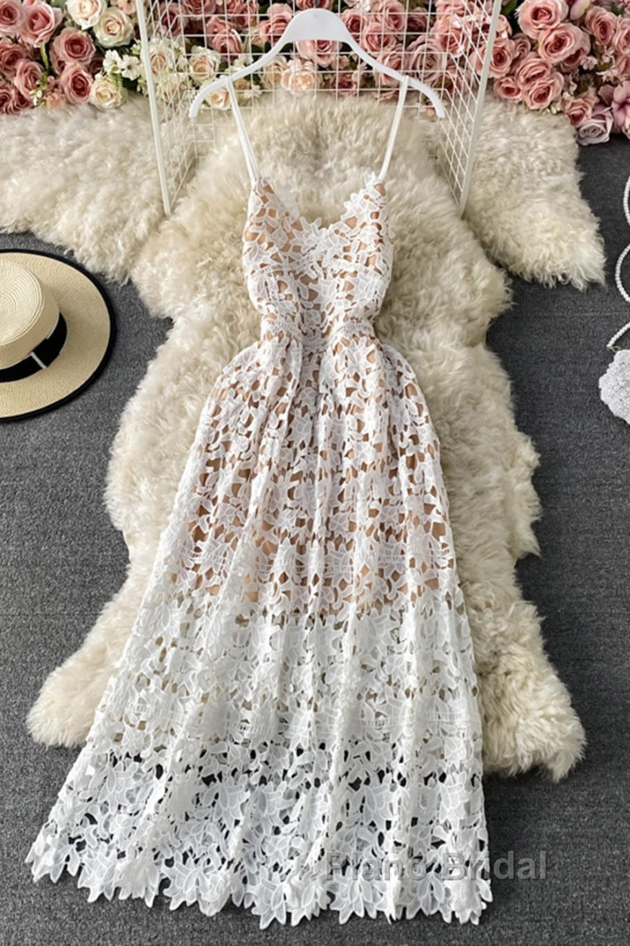 Stylish V Neck Lace Dresses A Line Party Dresses Long Formal Prom Dresses,Sexy Party Dresses