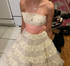 Sweet 16Th Ball Gown Strapless Lace Short Homecoming Dresses Birthday Outfits