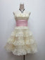 Sweet 16Th Ball Gown Strapless Lace Short Homecoming Dresses Birthday Outfits