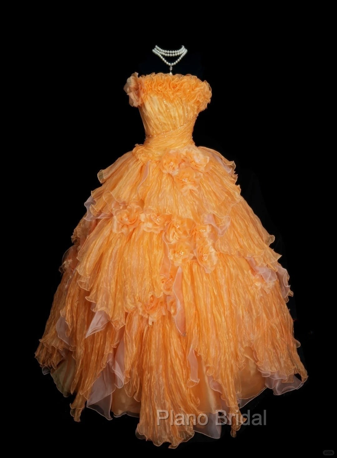 Sweet A-Line Strapless Tulle Long Ball Gown Evening Dresses