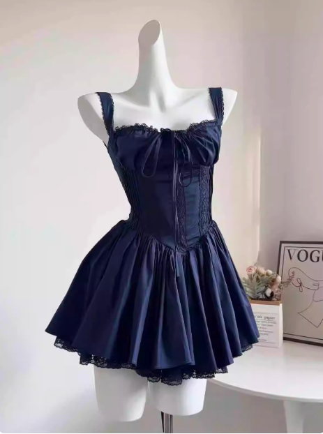 Sweet Fishbone Suspender Princess Birthday Tutu Homecoming Dresses
