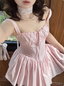 Sweet Fishbone Suspender Princess Birthday Tutu Homecoming Dresses