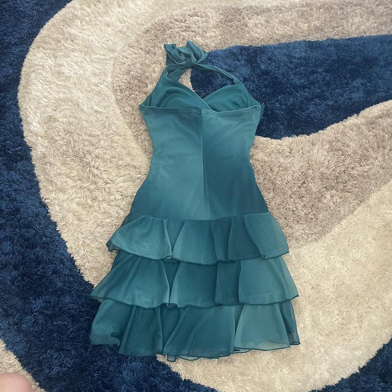 Sweet Glitter Halterneck V-Neck Ruffled Mini 16Th Birthday Homecoming Dresses