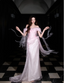 Sweet Light Pink Mermaid Off-Shoulder Organza Formal Prom Dresses