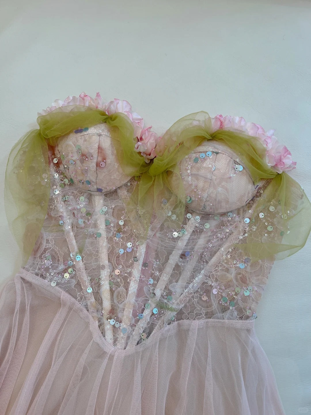 Sweet Pink A-Line Suspenders Sequined Tulle Long Formal Prom Dresses Bridesmaid Dresses