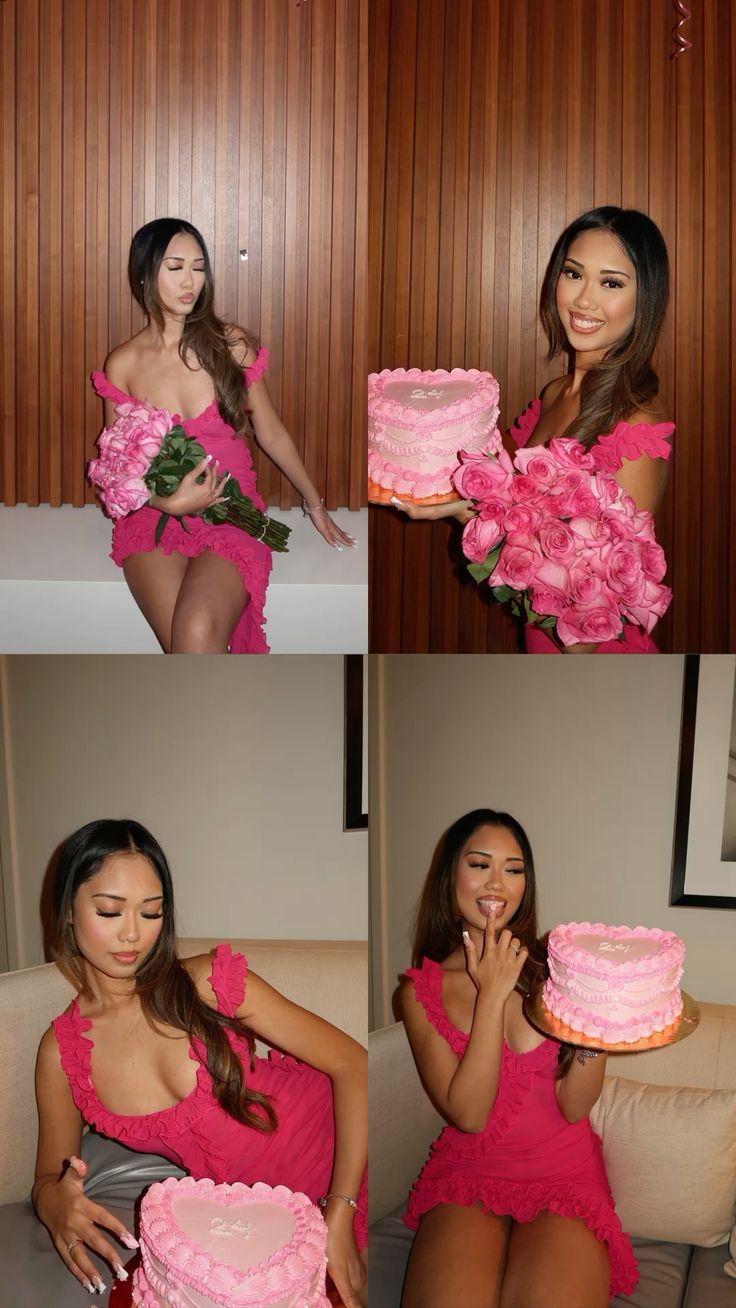 Sweet Ruffled Low-Cut Pink Backless Birthday Short Skirt Homecoming Dresses