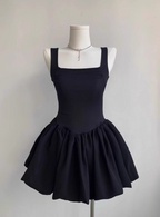Sweet Square Neck Sleeveless Waist Ballet Puffy Birthday Tutu Homecoming Dresses