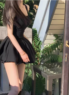 Sweet Square Neck Sleeveless Waist Ballet Puffy Birthday Tutu Homecoming Dresses