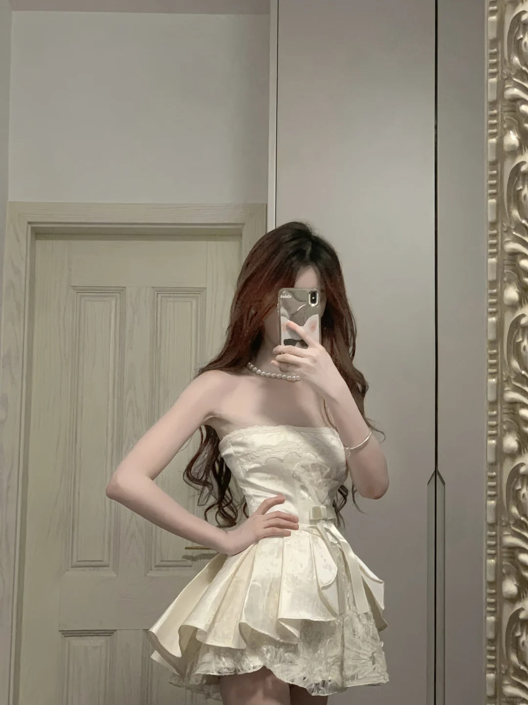 Sweet Tube Top Bow Lace Waist Mini 17Th Birthday Homecoming Dresses