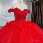 Sweet Valentine Red Quinceanera Dress