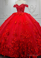 Sweet Valentine Red Quinceanera Dress