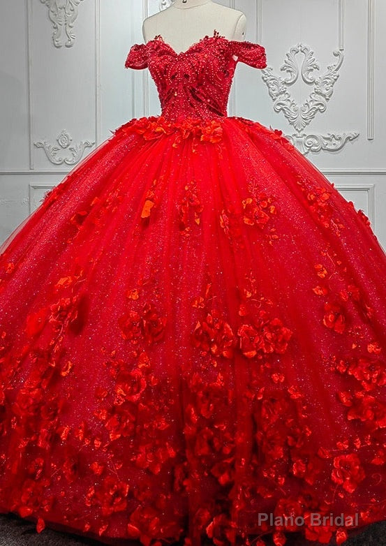 Sweet Valentine Red Quinceanera Dress