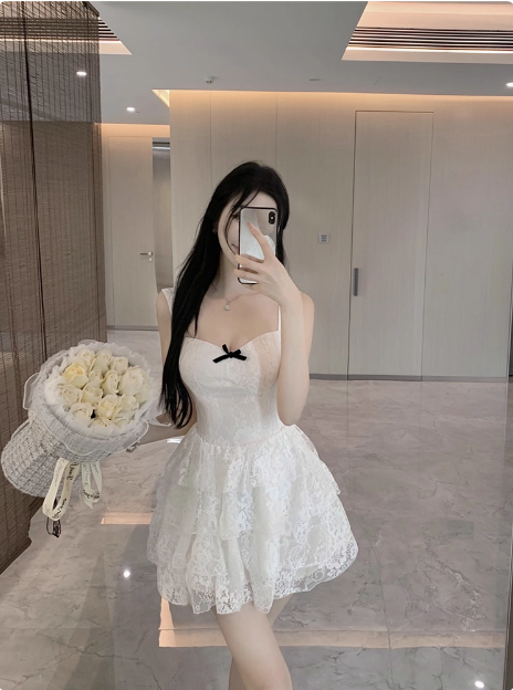 Sweet White Lace Strapless A-Line 17Th Birthday Homecoming Dresses Main image