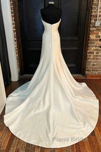 Sweetheart A-Line Long Wedding Dresses