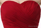 Sweetheart A-line Ruched Chiffon Long Prom Dresses