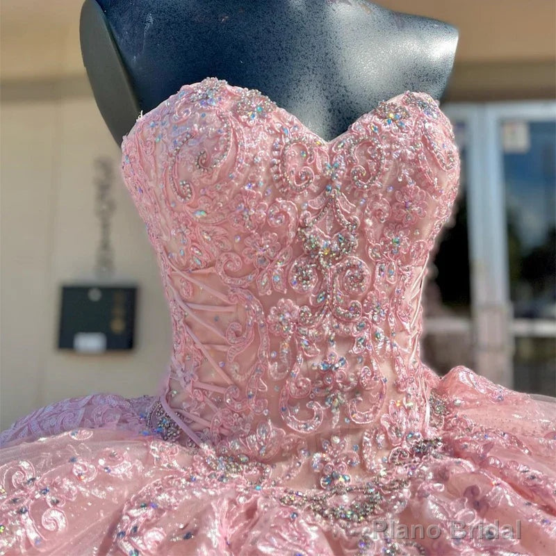 Sweetheart Light Pink Quinceanera Dresses Ball Gown Birthday Party Dress Secondary image