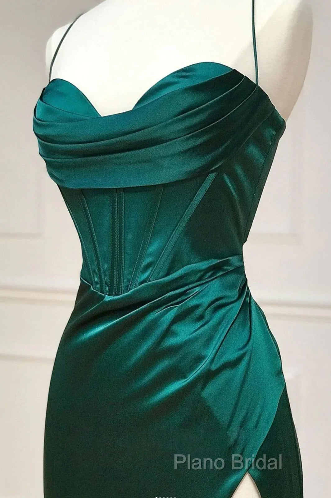 Sweetheart Neck Green Mermaid Long Formal Prom Dresses