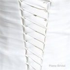 Sweetheart Off The Shoulder Pleated Simple Wedding Dresses