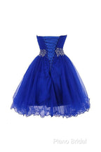 Sweetheart Royal Blue Homecoming Dresses Short Formal Prom Dresses With Beading
