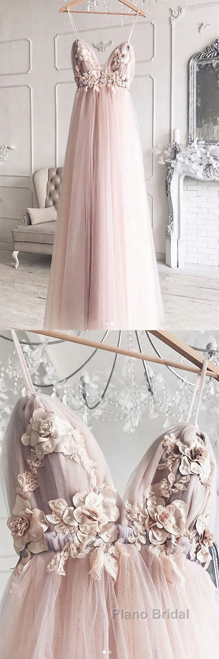 Sweetheart tulle lace long Formal Prom dress, tulle lace evening dress
