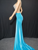 Tight Blue Mini Homecoming Dresses Party Dresses
