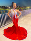 Stunning And Elegant Princess Party Wear Gown Red Formal Prom Dresses