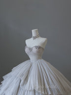 Timeless Ball Gown Sweetheart Tulle Long Wedding Dresses Bridal Dresses