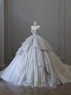 Timeless Ball Gown Sweetheart Tulle Long Wedding Dresses Bridal Dresses