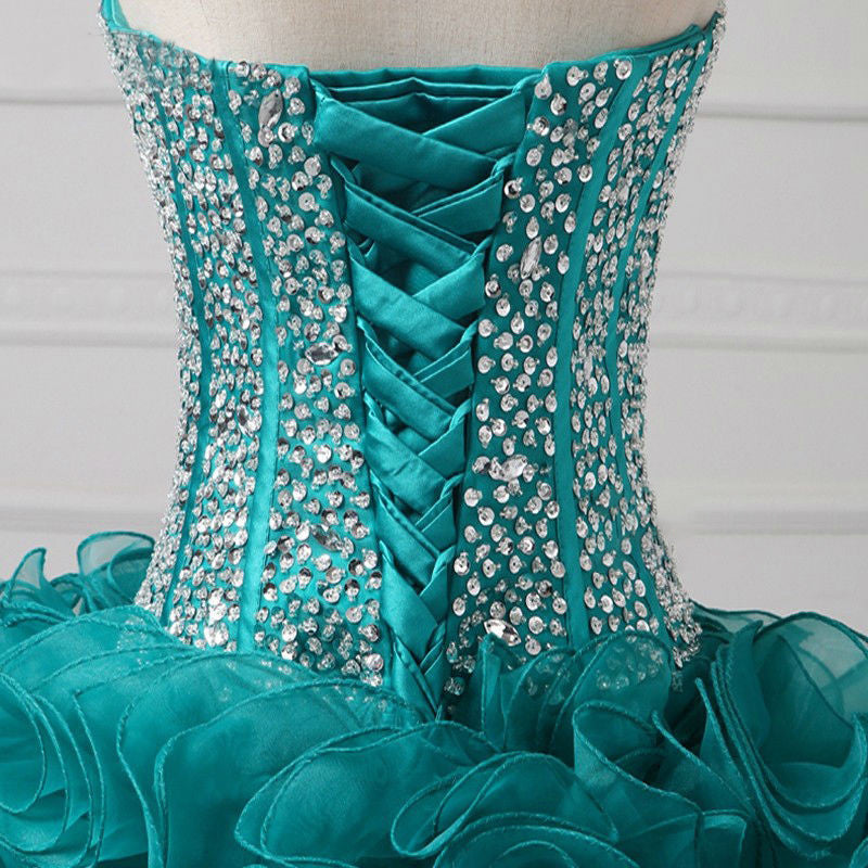 Trendy Organza Sweet Beading Homecoming Dresses Secondary image