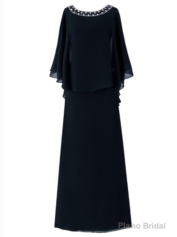 Trendy Scoop Neck Beading Chiffon Mother Of The Bride Dress Main image