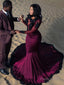 Trumpet/Mermaid Bateau Sweep Train Spandex Evening Dresses With Appliques Lace