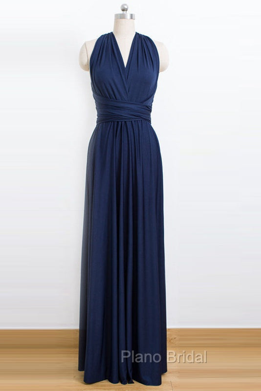 Tulle Floor-Length Sleeveless Convertible Bridesmaids Dresses